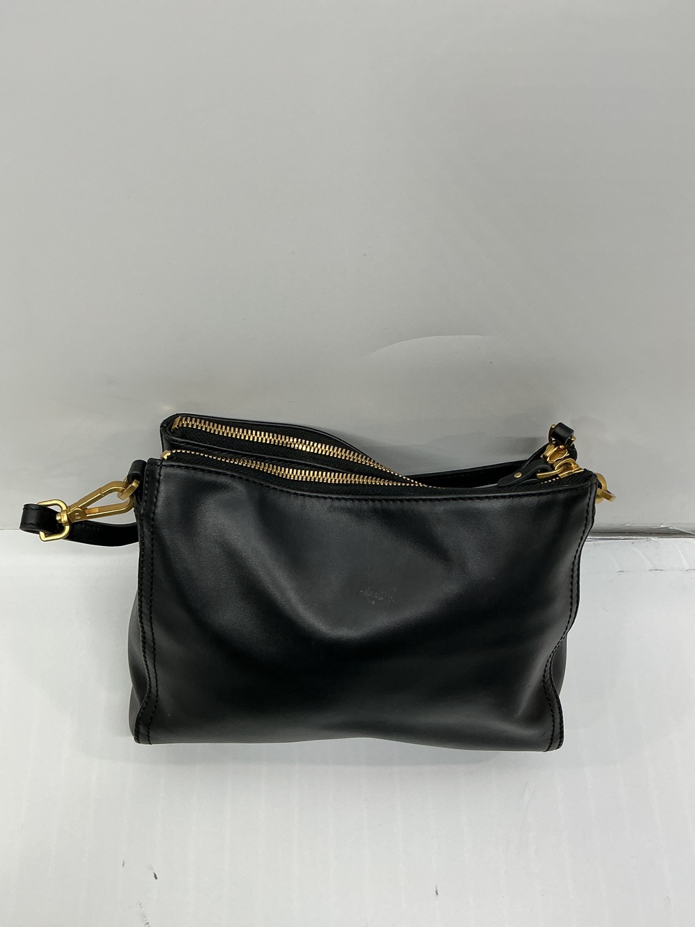 Italian Leather Triple Compartment Crossbody